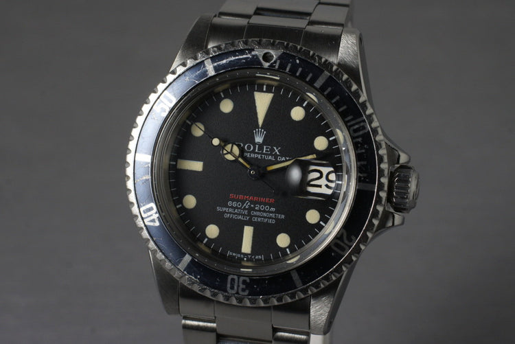 1970 Rolex Red Submariner 1680 Mark IV