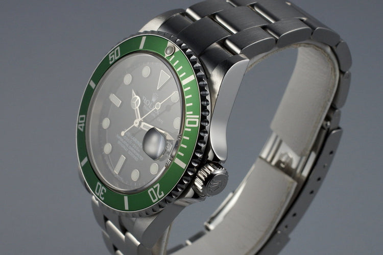 2005 Rolex Green Submariner 16610V