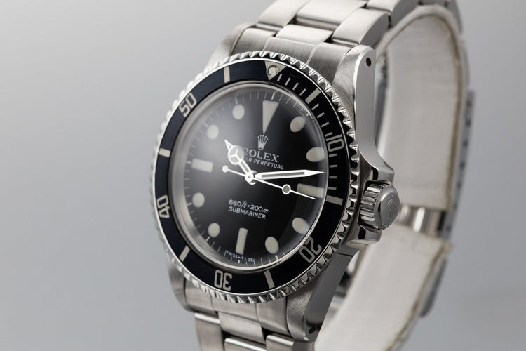1977 Rolex Submariner 5513 Mark 1 Maxi with Box and Papers