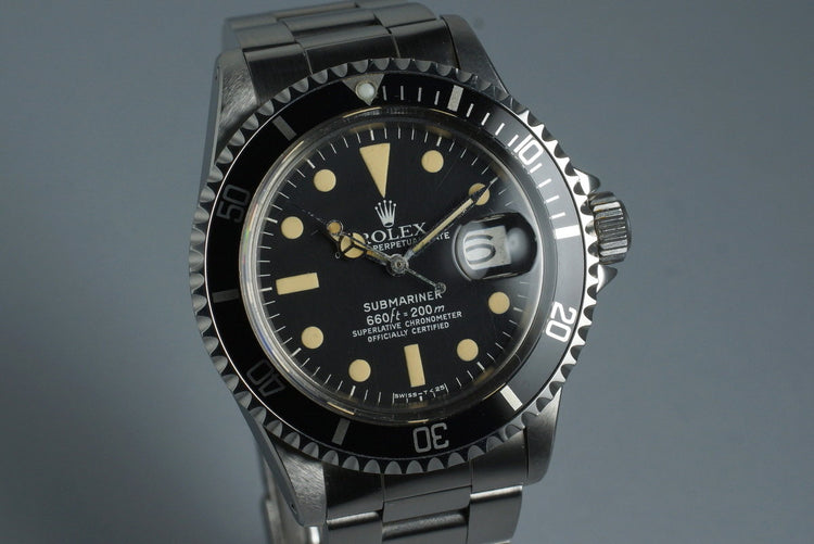 1973 Rolex Submariner 1680 with Japanese Rolex Service Papers