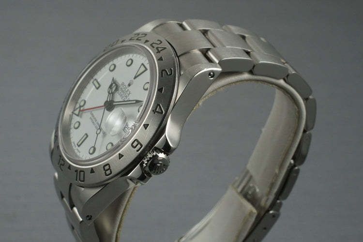 2000 Rolex Explorer II 16570 White Dial
