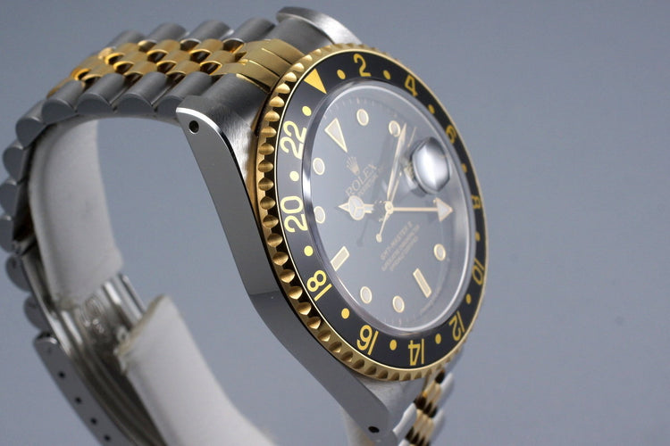 1989 Rolex Two Tone GMT II 16713 with Box and Papers