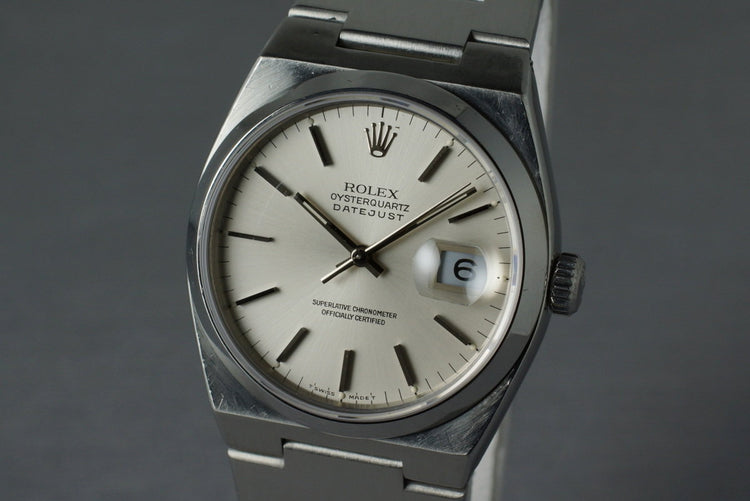 1990 Rolex OysterQuartz DateJust 17000 with Box and Papers
