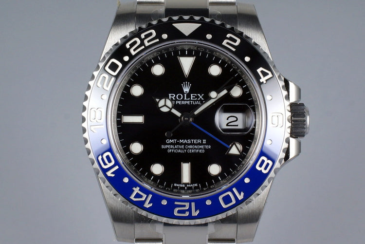 2014 Rolex GMT II 116710BLNR with Box and Papers MINT
