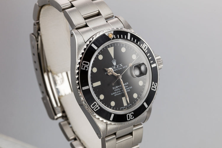 1980 Rolex Submariner 16800 Matte Dial