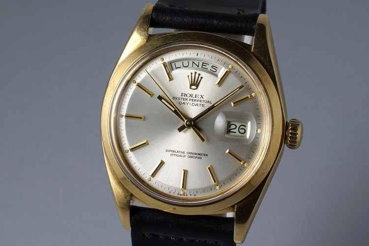 1972 Rolex YG Day-Date 1802 Silver Sigma Dial