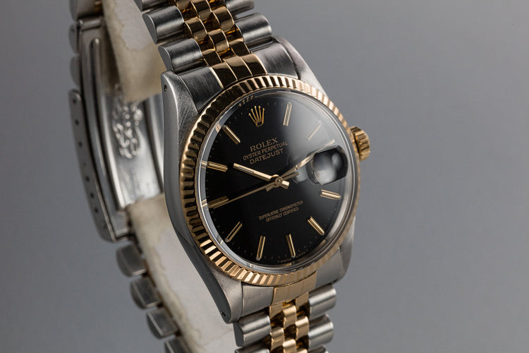 1987 Rolex Two-Tone DateJust 16013 Black Dial