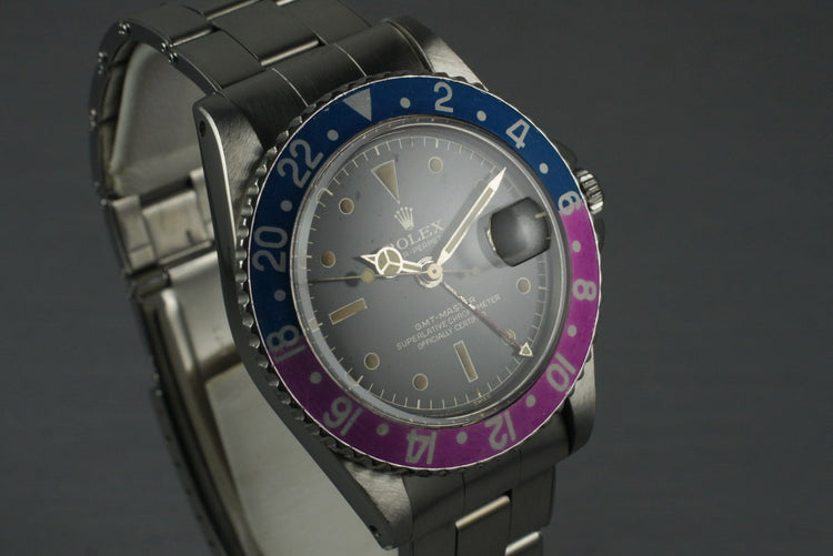 1961 Rolex GMT 1675 PCG Gilt Chapter Ring