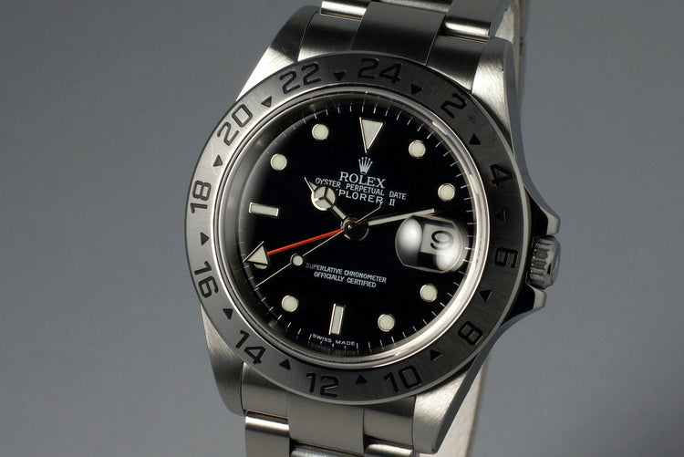 2003 Rolex Explorer II 16570 Black Dial