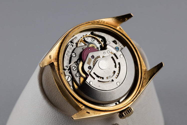 1969 Rolex 18K YG Day-Date 1803 Champagne Dial with Double Punch Papers and Box