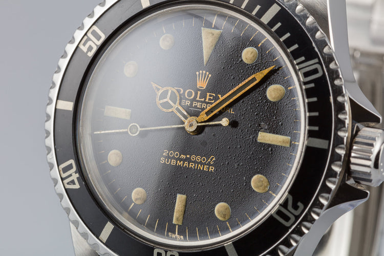 1963 Rolex Submariner 5513 Gilt Underline Dial with PCG