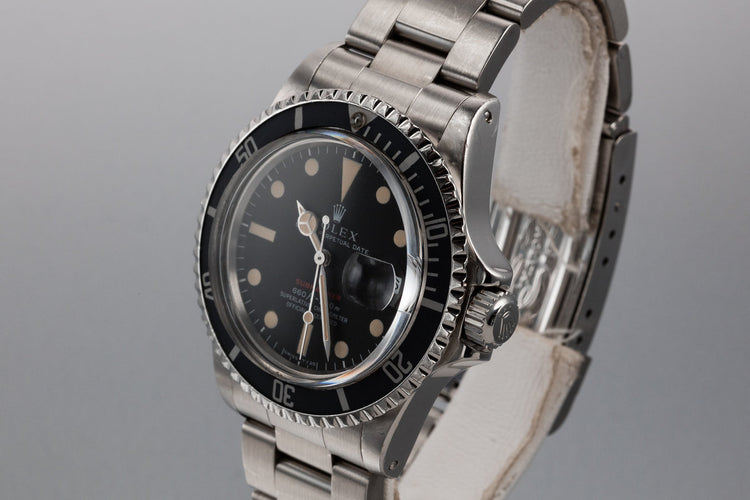1972 Rolex Red Submariner 1680 MK IV Dial