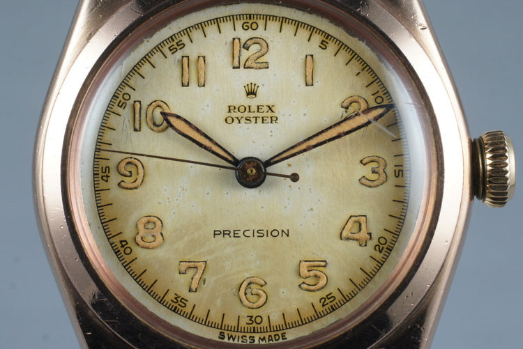 1944 Rolex Rose Gold Oyster Precision 3121