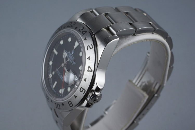 2009 Rolex Explorer II 16570 with 3186 Movement with Box and Papers