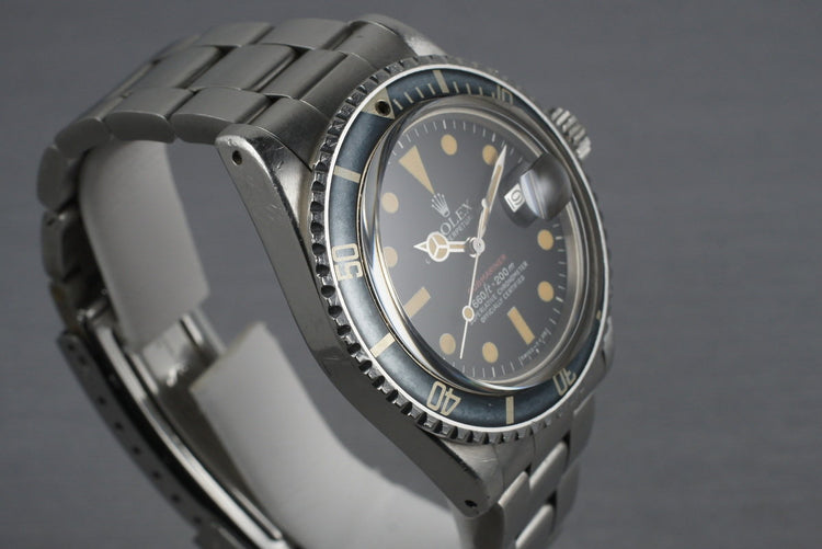1972 Rolex RED Submariner 1680 Mark 6 Dial with Box and Papers