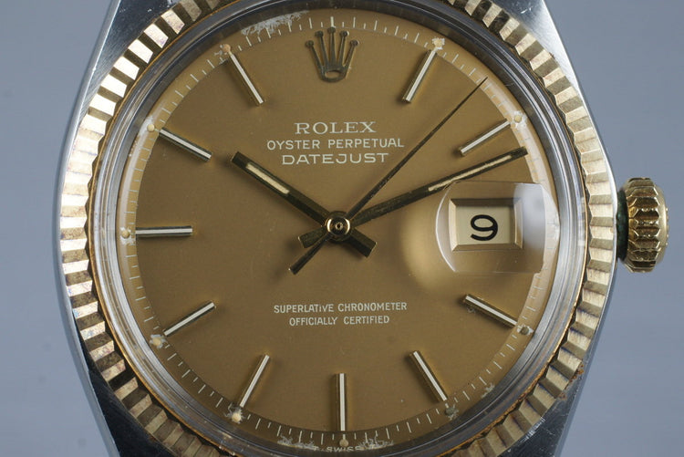 1971 Rolex Two Tone DateJust 1601 with Brown Dial