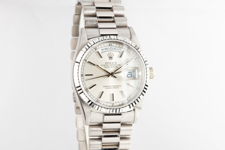 1995 Rolex 18K WG Day-Date 18239