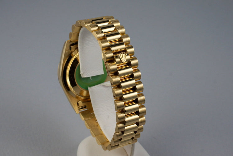 1991 Rolex YG Day-Date 18238 Factory Champagne Diamond Dial