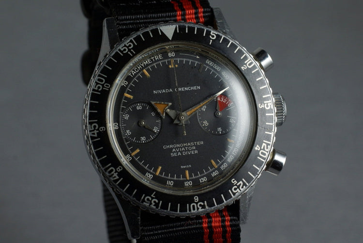 1960’s Navada Grenchen ChronoMaster Aviator Sea Diver 9812