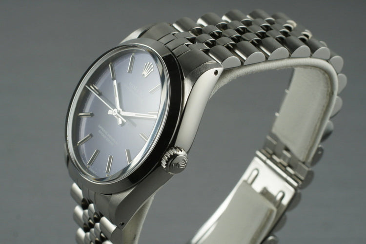 1988 Rolex Oyster Perpetual Blue Dial 1002 with RSC Papers