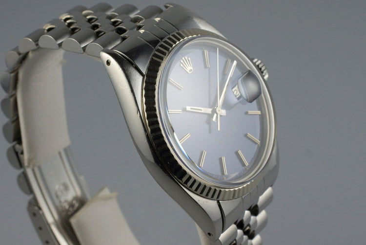 1972 Rolex DateJust 1601 Blue Dial