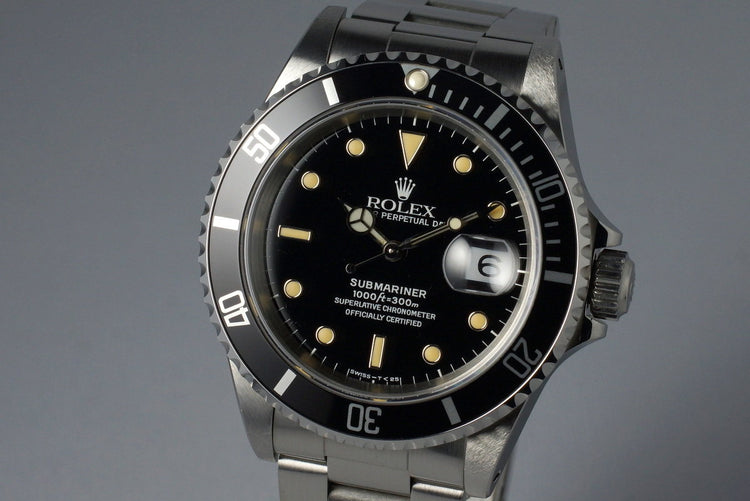 1991 Rolex Submariner 16610