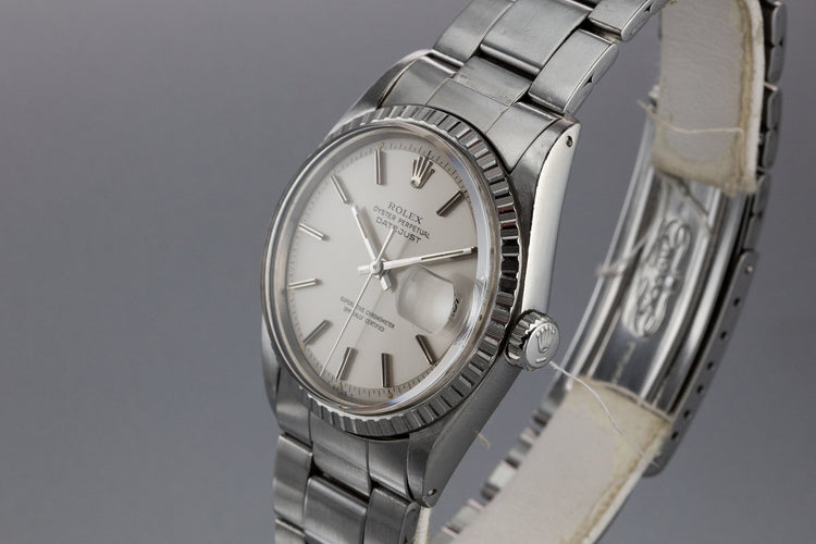 1970 Rolex DateJust 1603 with Matte Silver Dial
