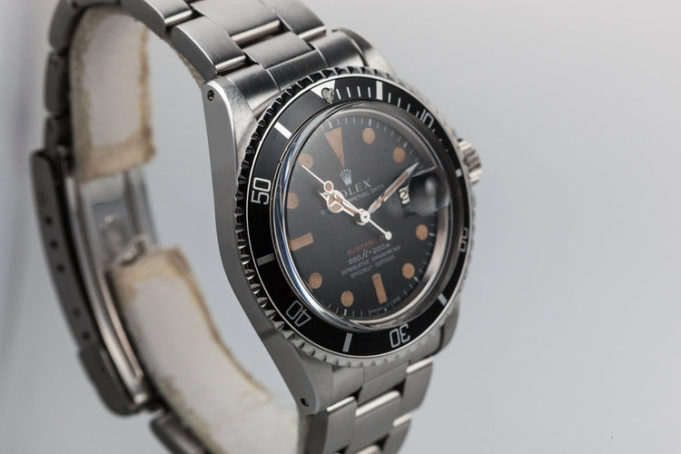 1970 Rolex Red Submariner 1680 with MK IV Dial