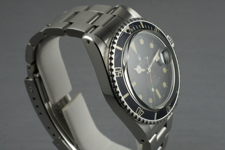 1969 Rolex Red Submariner 1680 Mark II Dial