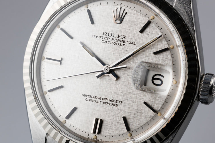 1970 Rolex DateJust 1601 with Silver Linen Dial