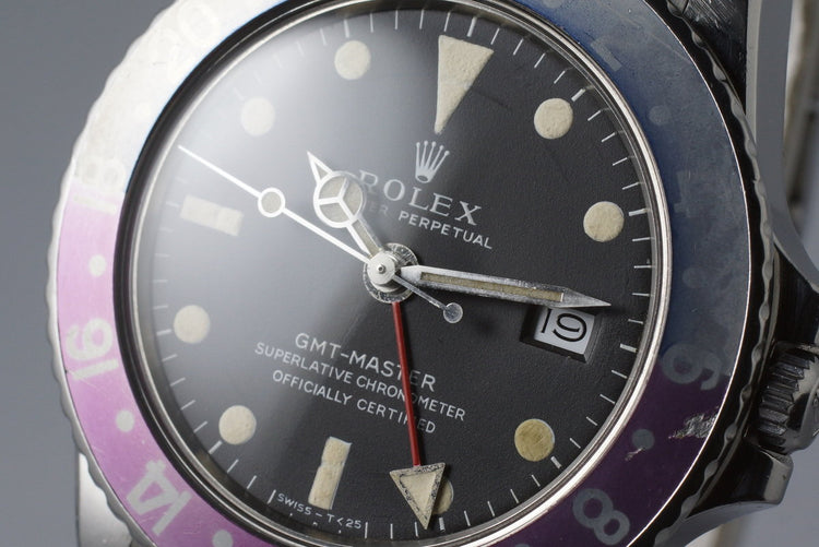 1971 Rolex GMT 1675 Mark I Dial and Fuchsia Insert