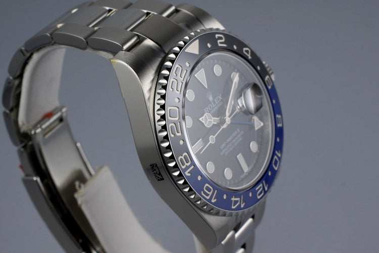 2014 Rolex GMT II 116710BLNR with Box and Papers MINT