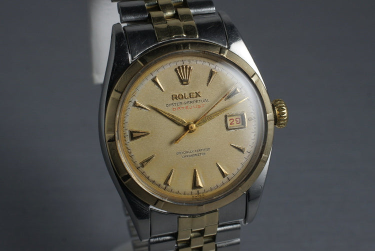 1953 Rolex Two Tone Datejust 6155 with Red Datejust Dial