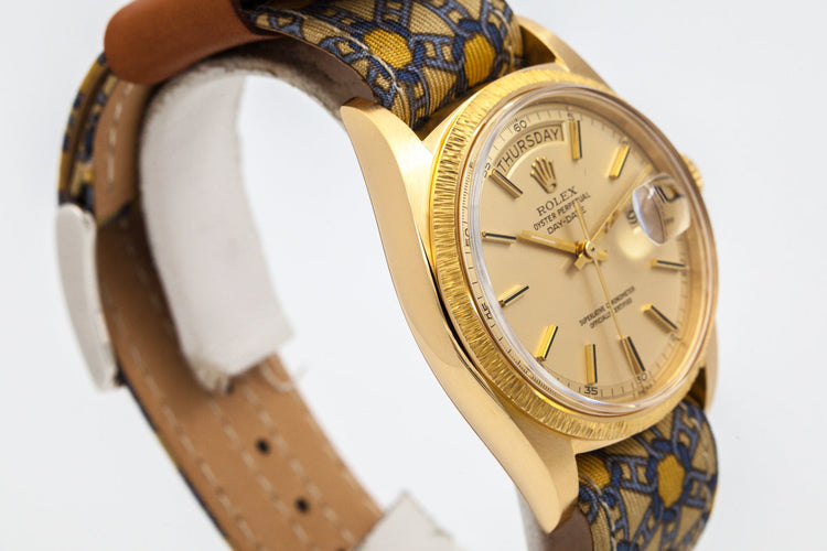 1971 Rolex YG Day-Date 1807 Matte Champagne Dial