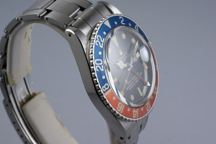 1966 Rolex GMT 1675 Glossy Gilt Dial with Box and Papers