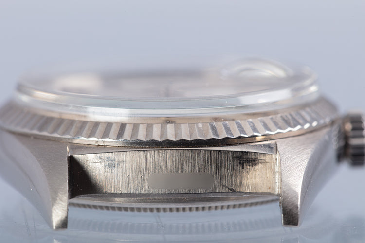 1965 Vintage Rolex 18K WG Day-Date 1803 Silver Door Stop No Lume Dial