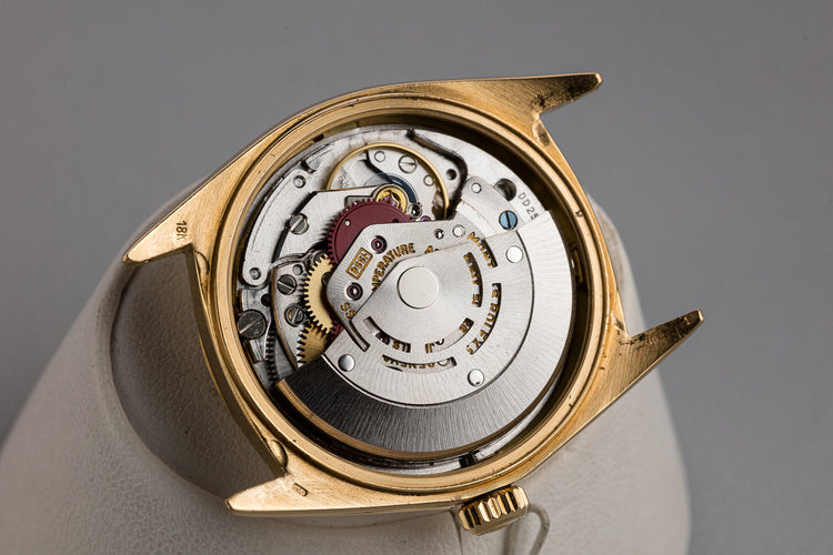 1969 Rolex 18K YG Day-Date 1807 Matte Black Dial