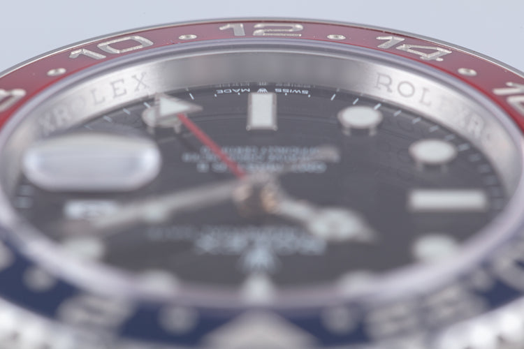 2021 40mm Rolex GMT-Master II 126710BLRO with Box & Card