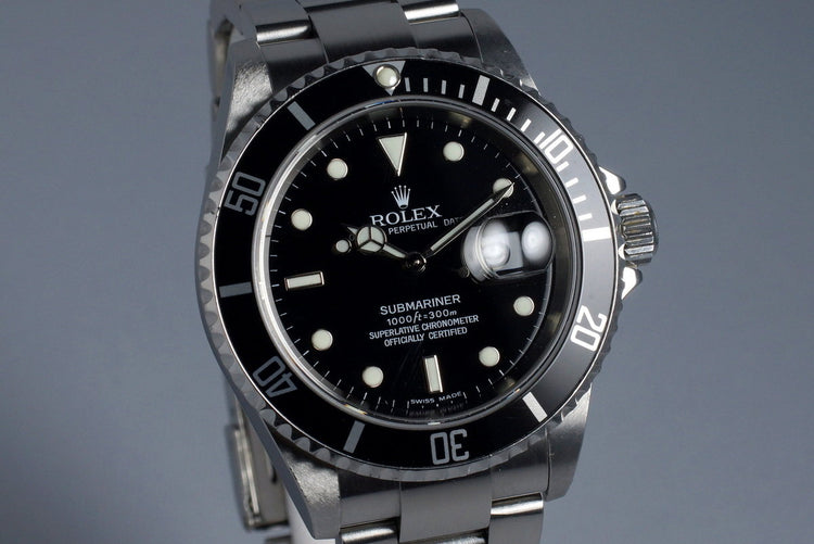2006 Rolex Submariner 16610 with Box and Papers