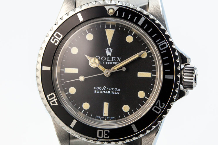 1972 Rolex Submariner 5513 Serif Dial
