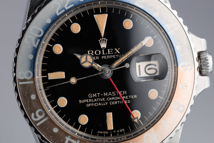1966 Rolex GMT-Master 1675 with Faded "Pepsi" Bezel Insert