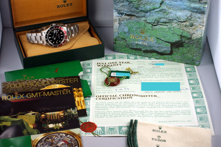 1995 Rolex GMT II 16710 with Box and Papers