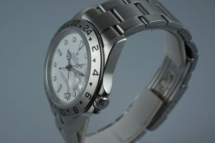 2007 Rolex Explorer II 16570 with 3186 Movement and Box and Papers