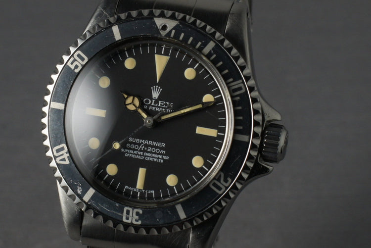 1964 Rolex Submariner 5512 PCG case with Matte Dial