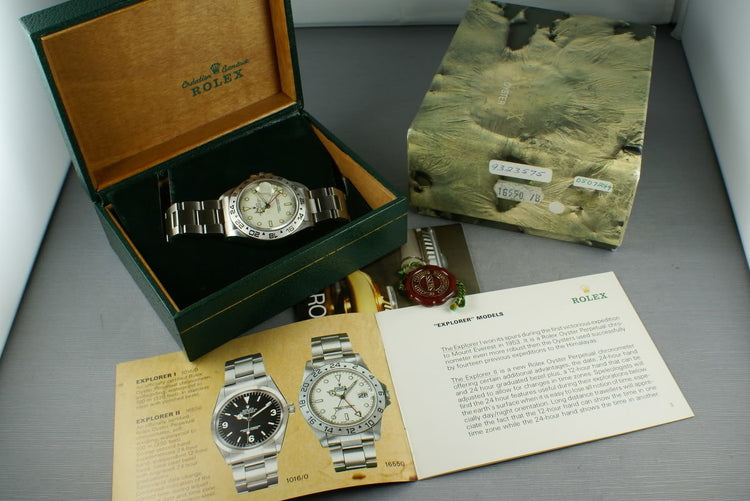Rolex Explorer II 16550 Unpolished and Mint Cream Dial