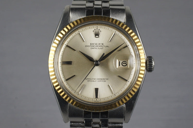 1964 Rolex Two Tone DateJust 1601 Silver Dial