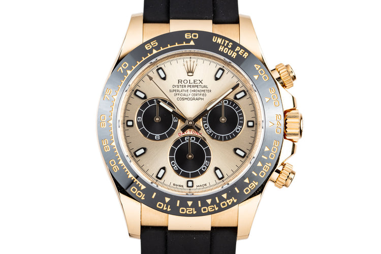 2017 Rolex 18K Gold Ceramic Daytona 116518LN with Box and Papers