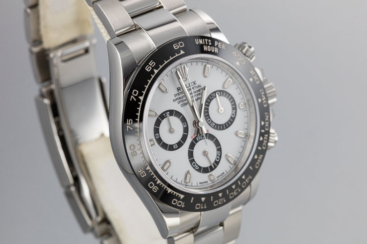 2019 Rolex Daytona 16500LN White Dial with Box and Papers