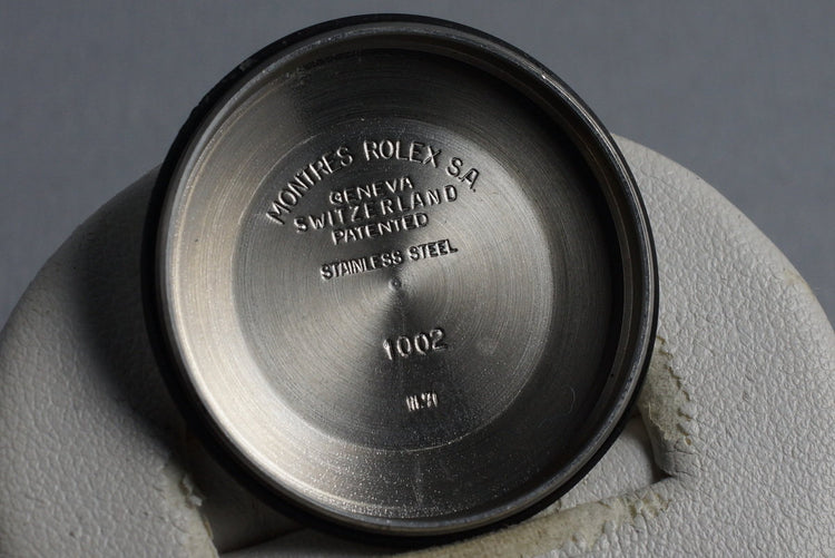 1971 Rolex Oyster Perpetual 1002 Gray Tiffany & Co. Dial