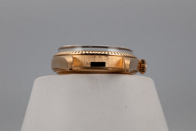 1972 Rolex Rose Gold Day Date 1803 Factory Diamond Silver Dial